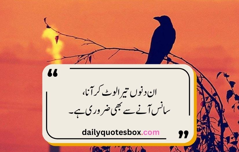 Sad Poetry In Urdu Text