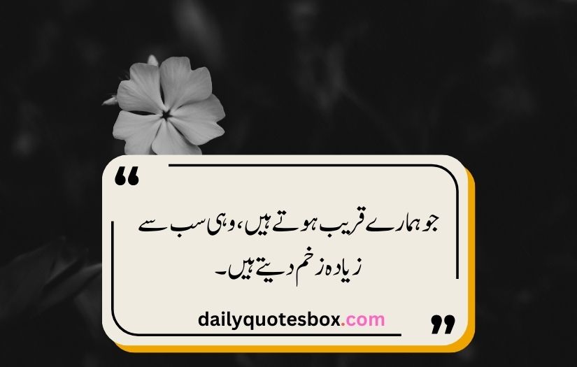 sad quotes in urdu one line