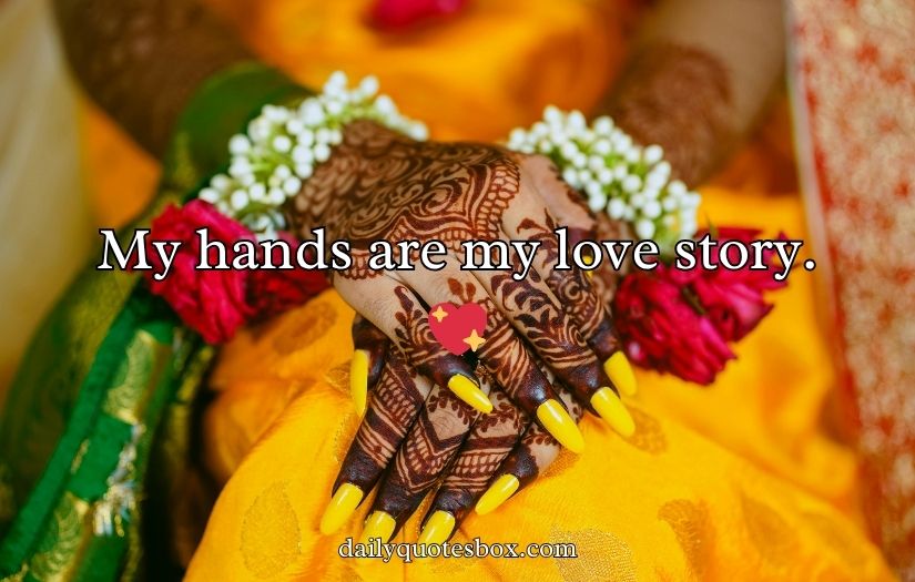 Bridal Mehndi Captions