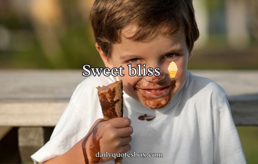 Sweet Ice Cream Captions