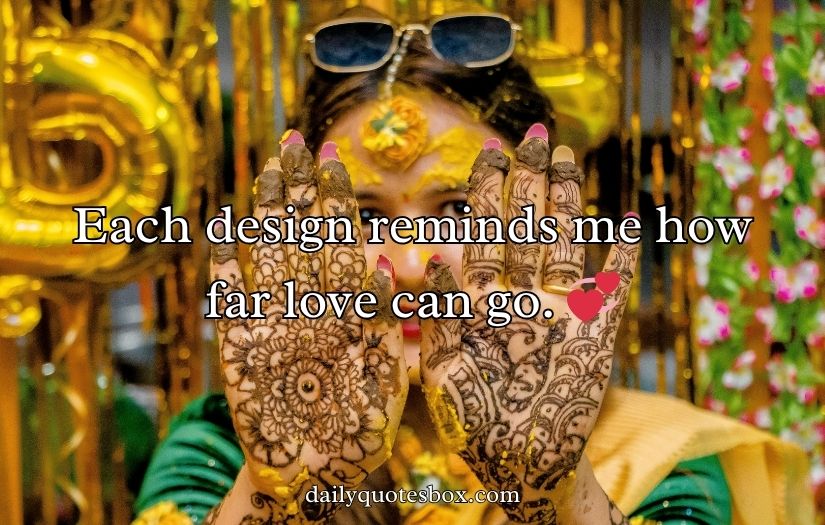 Bridal Mehndi Captions