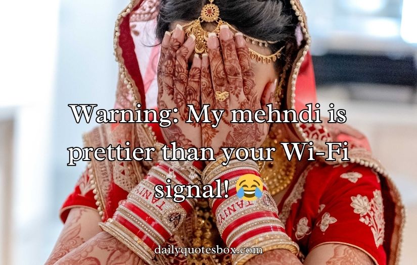 Bridal Mehndi Captions