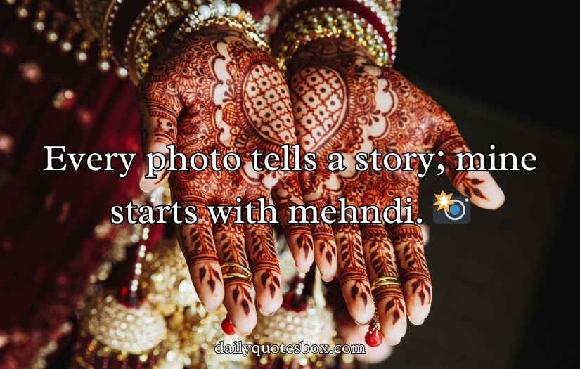 Bridal Mehndi Captions