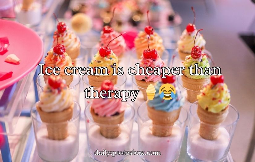Sweet Ice Cream Captions