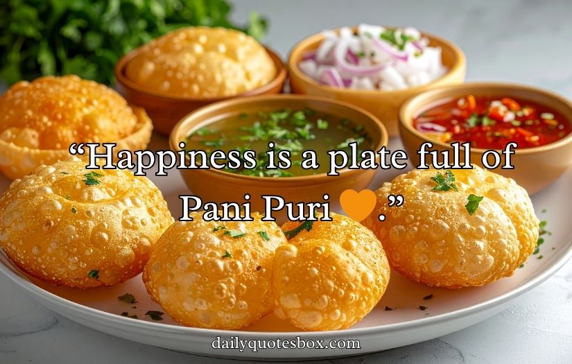 Pani Puri Captions For Instagram
