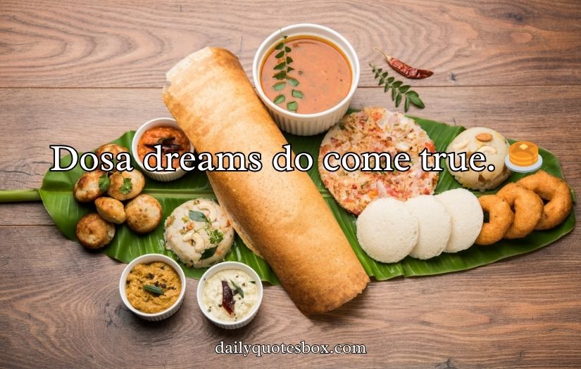 South Indian Food Captions