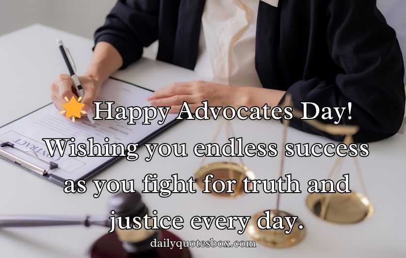 Happy Advocates Day Wishes Message