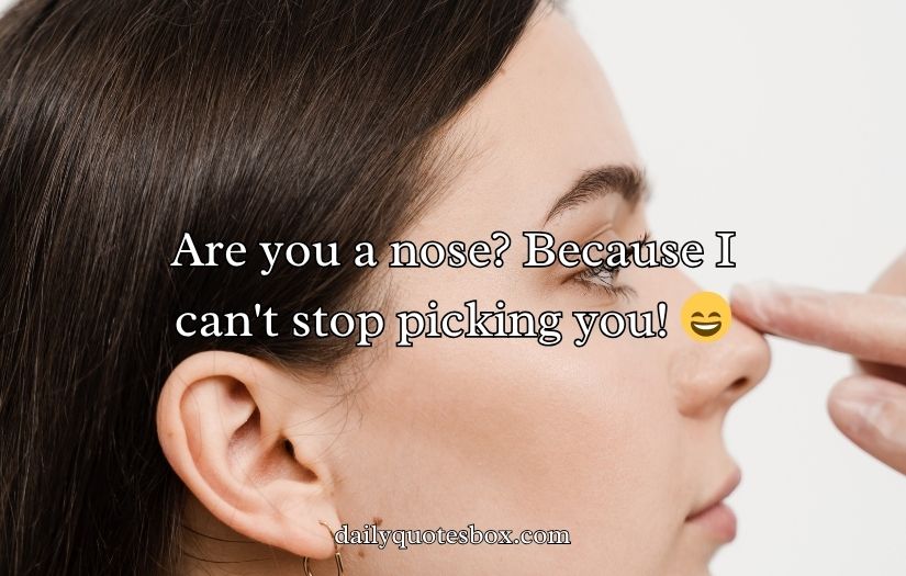 Nose Pick Up Lines
