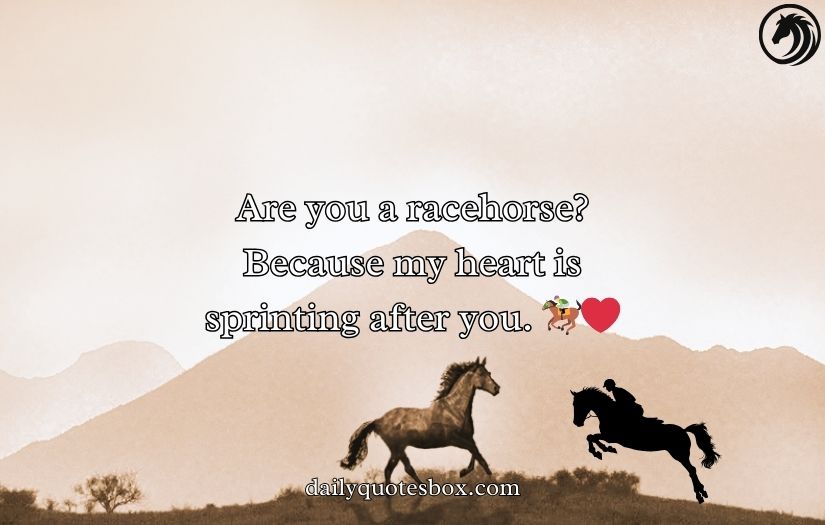Horse Racing Pick Up Lines