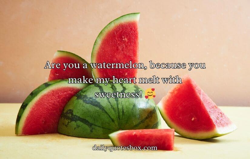 Watermelon Pick Up Lines