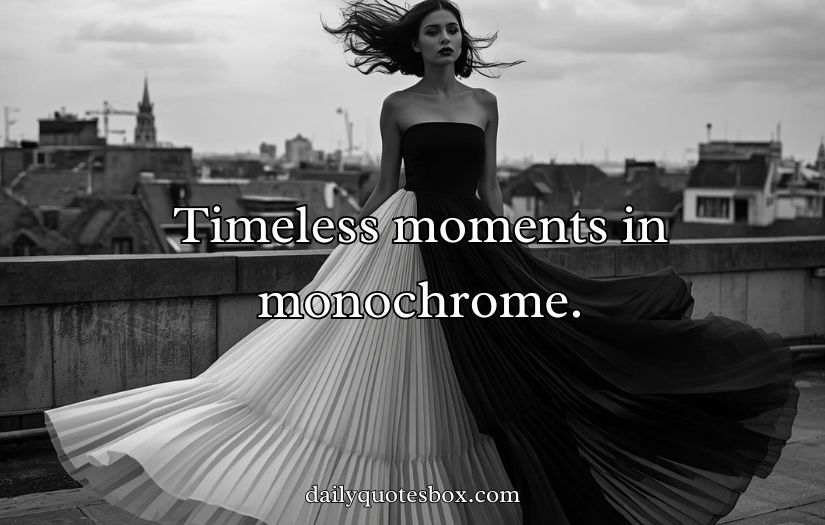 Black And White Instagram Captions