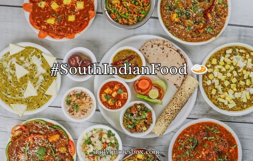 South Indian Food Captions
