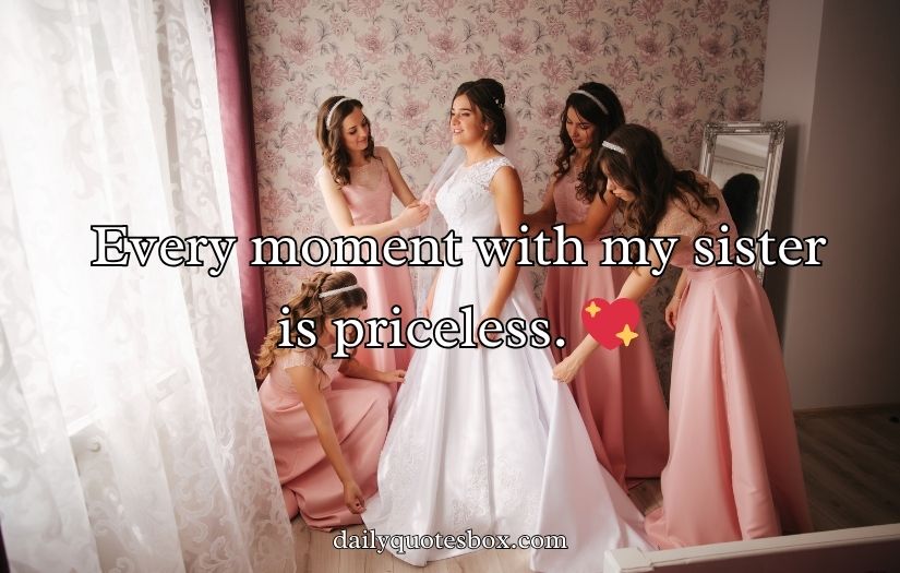 Sister Wedding Captions For Instagram