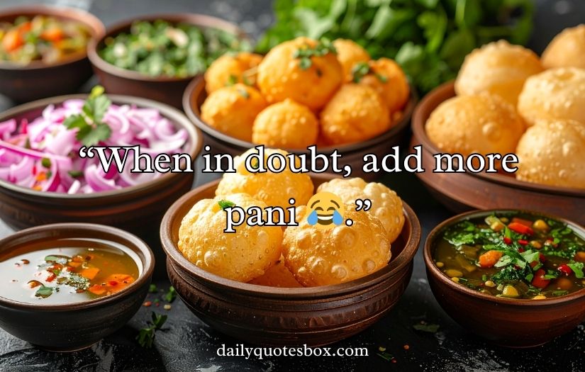 Pani Puri Captions For Instagram