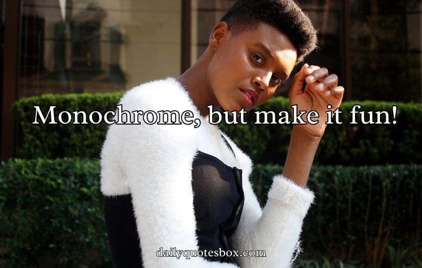 Black And White Instagram Captions