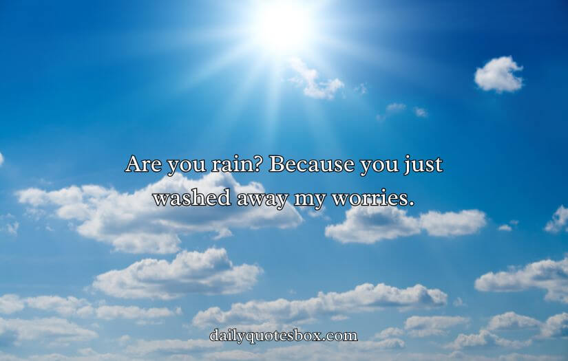 Weather Pick Up Lines