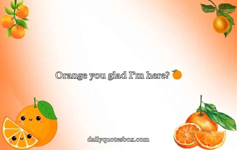 Orange Puns and Jokes
