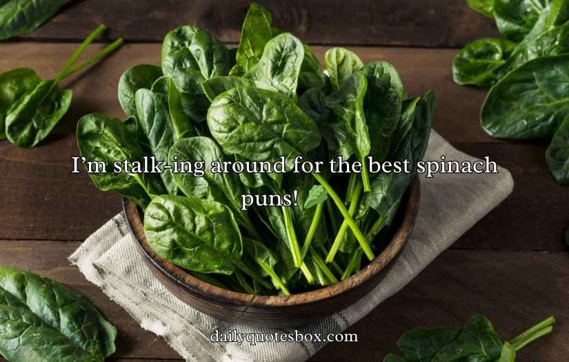 Spinach Puns